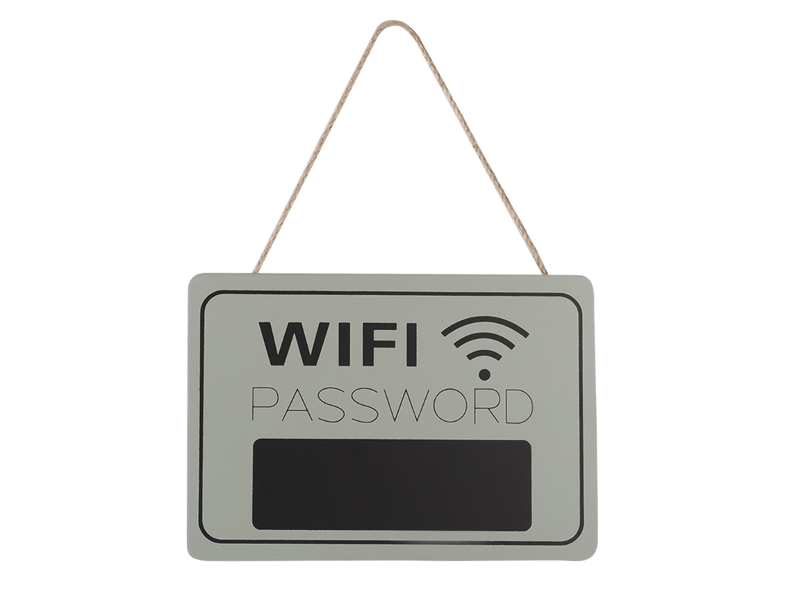 2026-cartel De Contraseña De Wi-fi Colgante De Pizarra Negra Retro Para Cafés Y Librerías