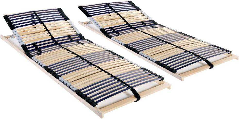 Somieres  De Cama VIDAXL 2 Uds Con 42 Láminas 7 Zonas (Compatible con Colchón: 70x200 cm)