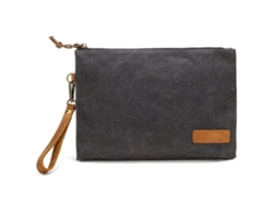Nécessaire Retro de Mujer TRUYUETY Simple Maquillaje Artículos Gris