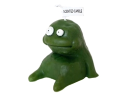 2026-vela De Barro En Forma De Hombre Divertida Y Linda Con Aroma Souvenir Cándela Cartoon Verde Gorda