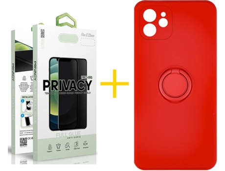 Carcasa + Protector de Pantalla para iPhone 11 SKYHE Rojo