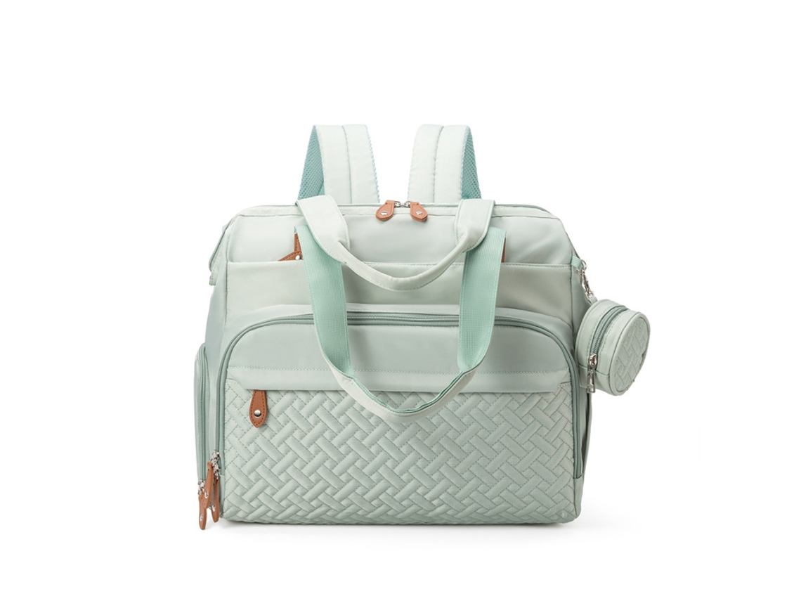 Bolso bandolera impermeable y ligero para maternidad/bebé, ideal para salidas y durante el embarazo. Color Yunzii Matcha.