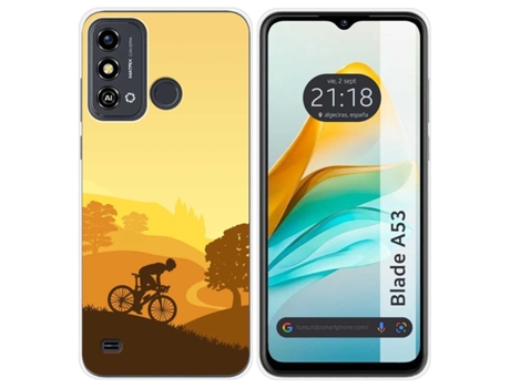Funda Silicona para Zte Blade A53 diseño Ciclista Dibujos