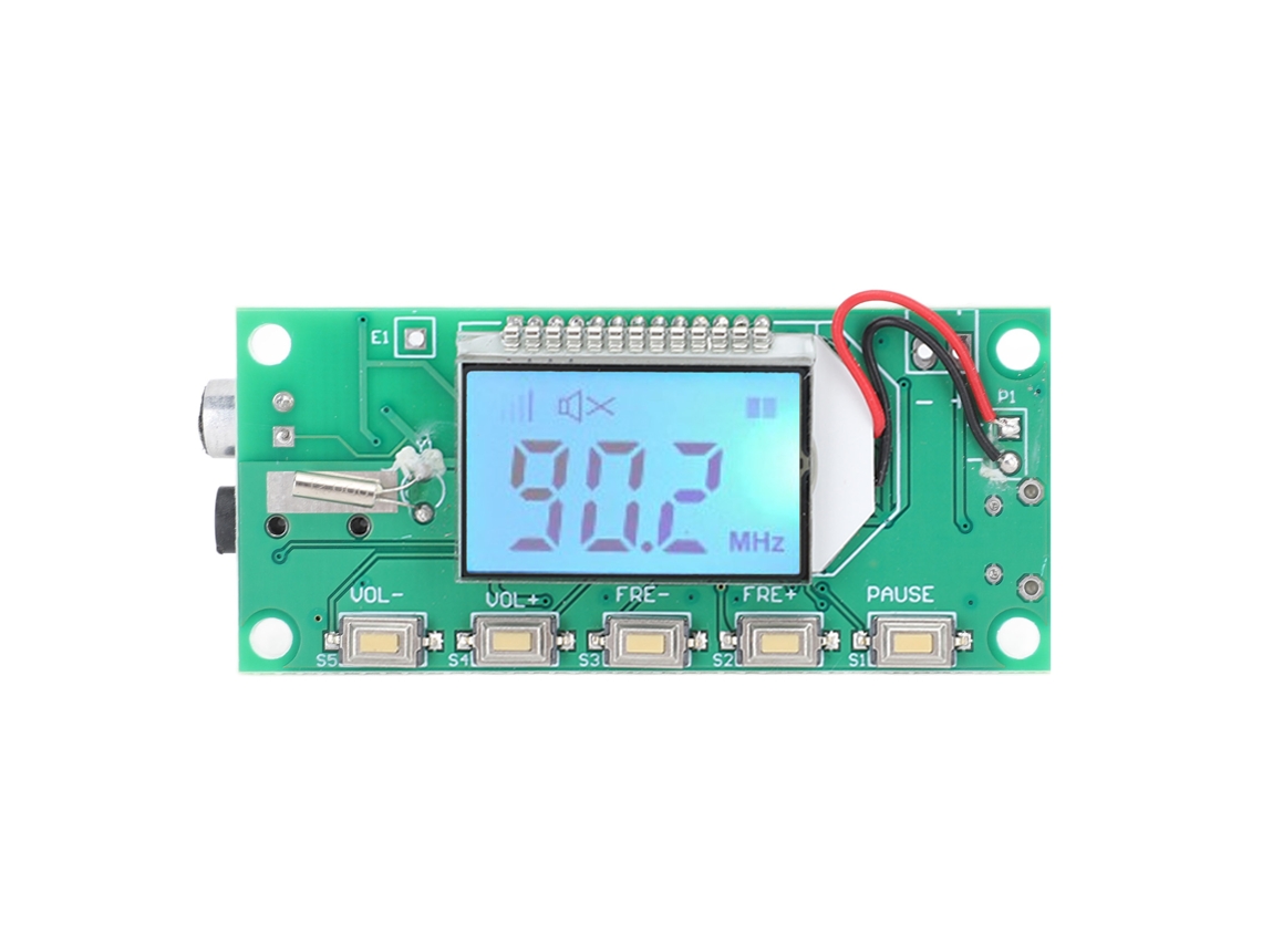Placa Transmisora Fm Dsp Pll, Módulo De Modulación Estéreo Digital De 87-108 Mhz, Dc3v-5v Con Pantalla Lcd