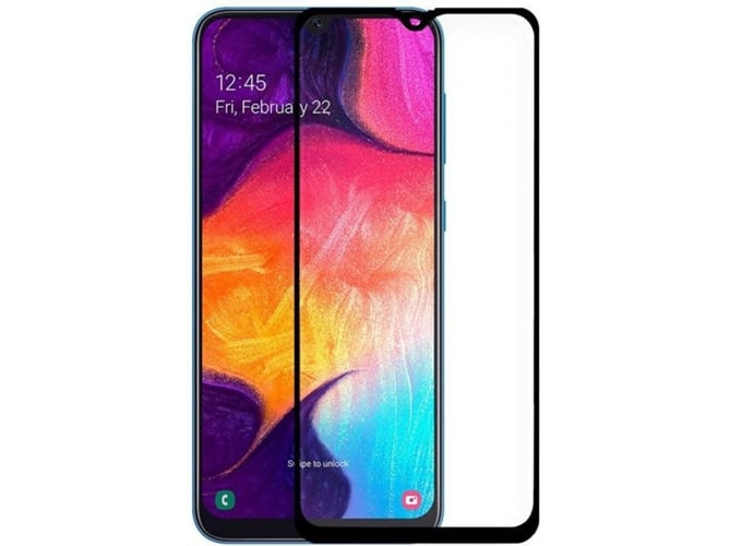 Protector de Cristal Templado Samsung Galaxy A50 LOJACHARGER SAMSA505V1 Negro
