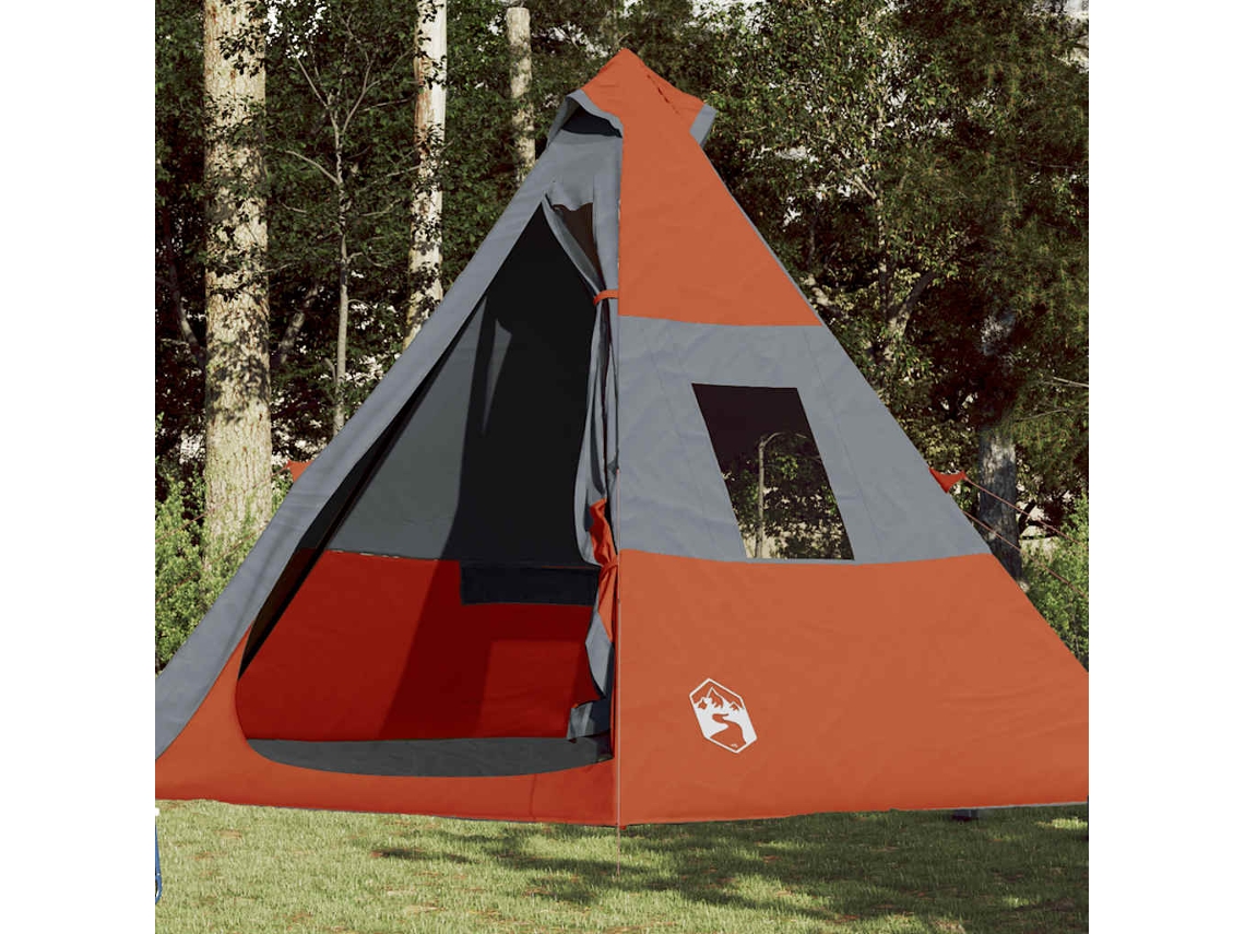 Tienda De Campaña Tipi Para 7 Personas Impermeable Naranja