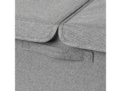 Caja de almacenamiento para ropa interior y calcetines, color gris oscuro