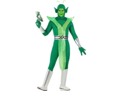 Disfraz de Alien verde y plateado para hombre
