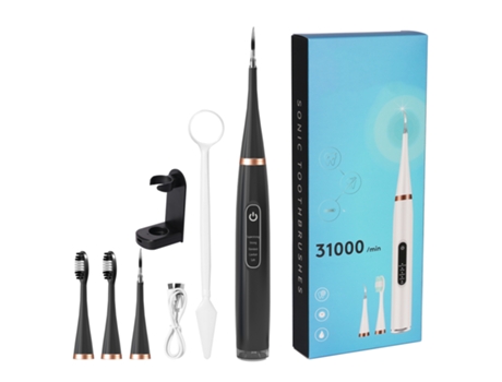 Cepillo de Dientes Eléctrico con Eliminador de Sarro Negro