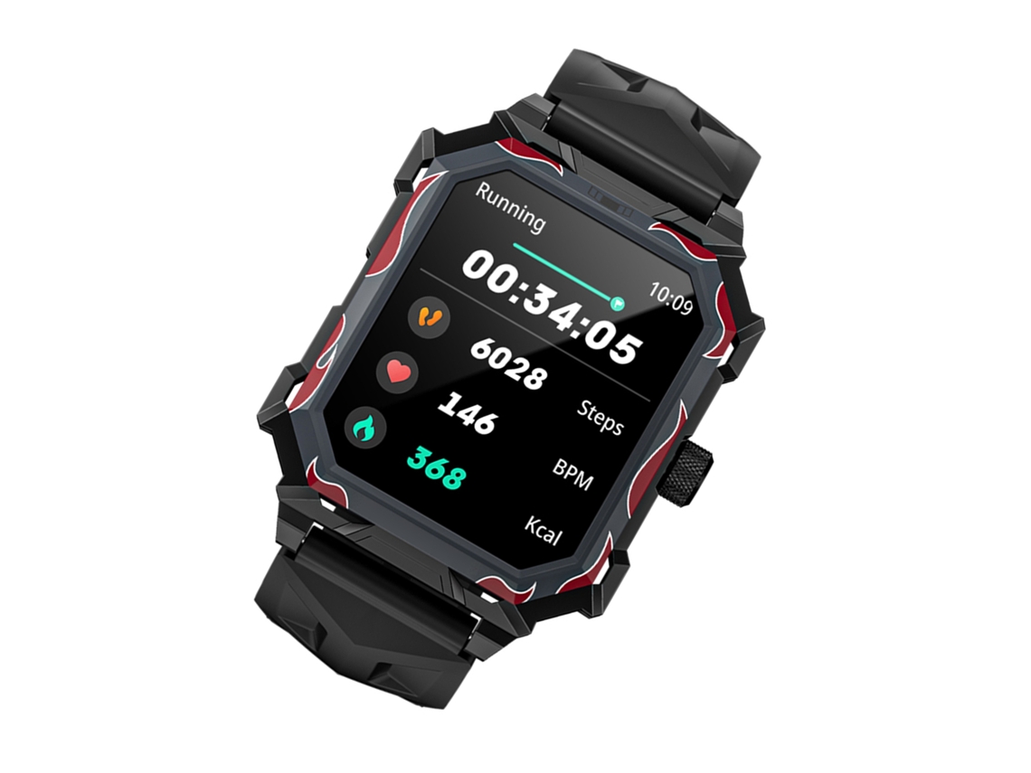 Lokmat Ocean Max Pulsera Inteligente Reloj Deportivo Pantalla Tft De 1.96 Pulgadas Reloj Bt Impermeable Para Hombres Mujeres Android Ios