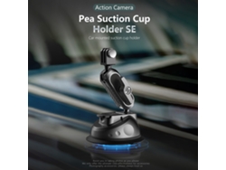 Soporte con ventosa para teléfonos, cámaras, iPhone y GoPro, ideal para coches y de uso versátil.