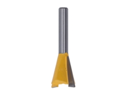 Fresa De Ranura Angular De Cola De Milano Con Vástago De 1/4" De Acero De Tungsteno Con Revestimiento De Tpfe, Duradera Y Afilada.