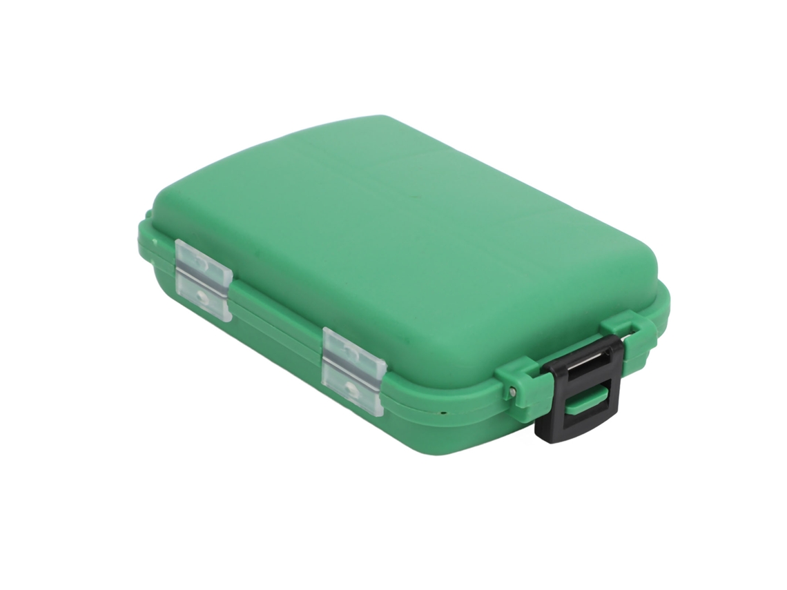 Caja De Pesca Impermeable 2 Piezas De Gran Capacidad Plástico Portátil Para Almacenar Anzuelos Jig Y Lures Verde