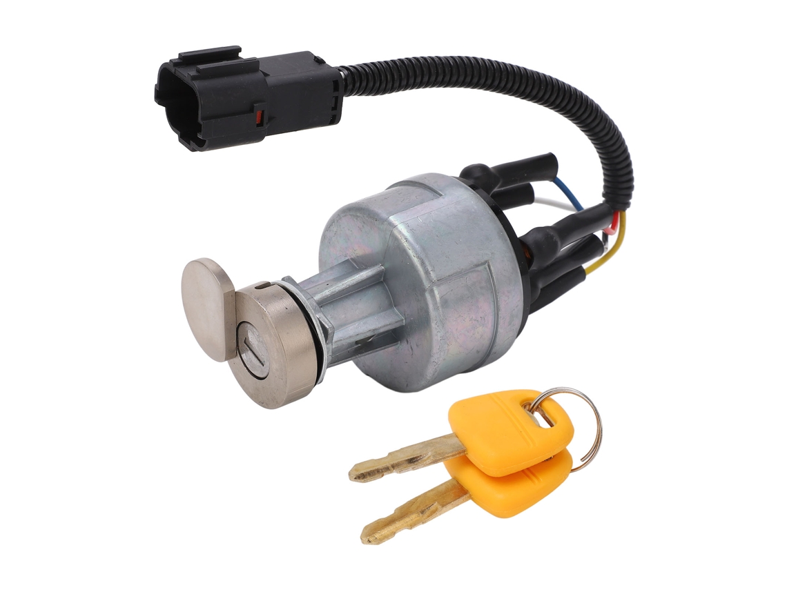 Llave de arranque para excavadora con tapa y 2 llaves.