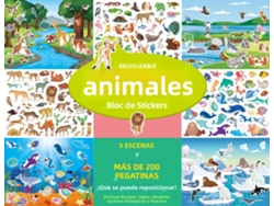 (Estilo 4) Pegatinas infantiles con escenas del mundo real, más de 200 hojas, reutilizables, juguete educativo.