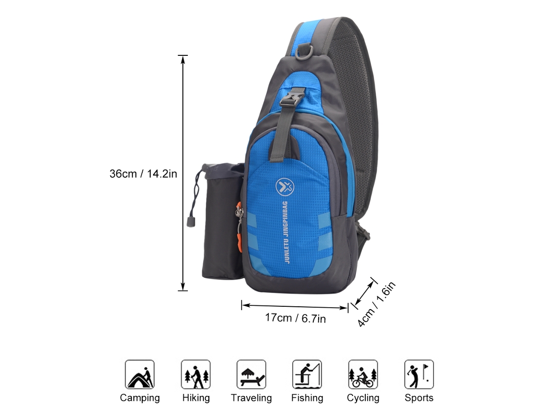 Mochila Bandolera Unisex Para Viajes, Deportes, Camping, Bolso De Hombro, Mochila Cruzada