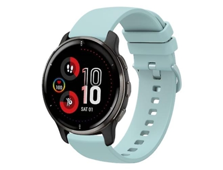 Correa para Garmin Venu 2 Plus 20 mm Zafiro Verde Color Sólido Correa de Reloj de Silicona Suave VENISYMLIS