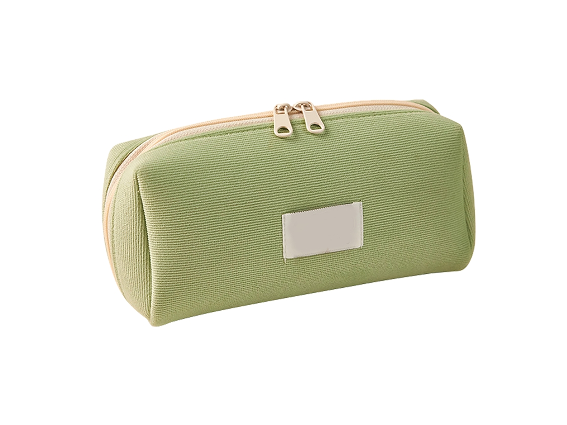 Estuche De Lápices Verde Con Gran Capacidad Patrón Bonito Estilo Moderno Bolsa De Utensilios Escolares