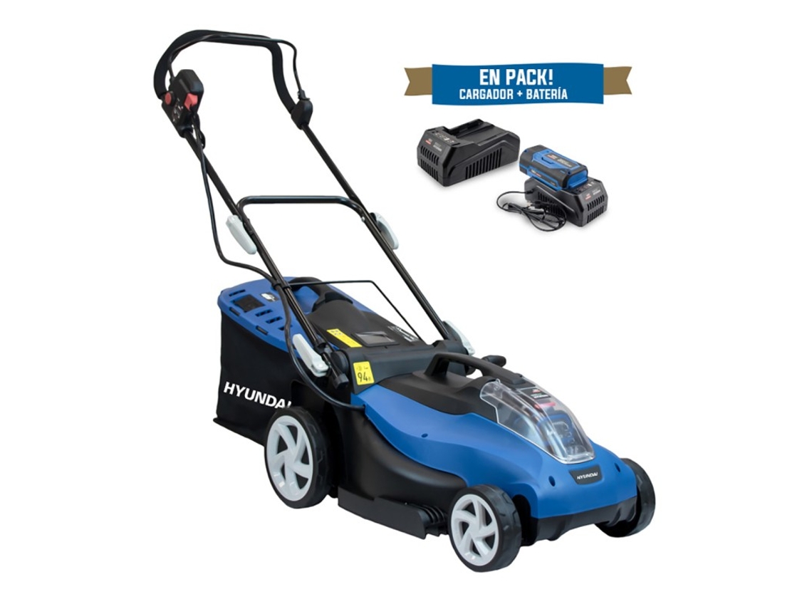 Cortacesped batería Hyundai LM3801-58VSET cargador y batería Li-ion 58V