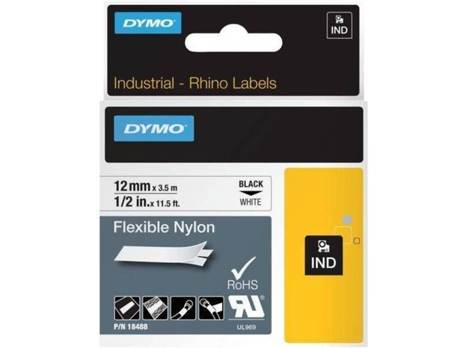 FITAS DYMO RHINOPRO NYLON BRANCO