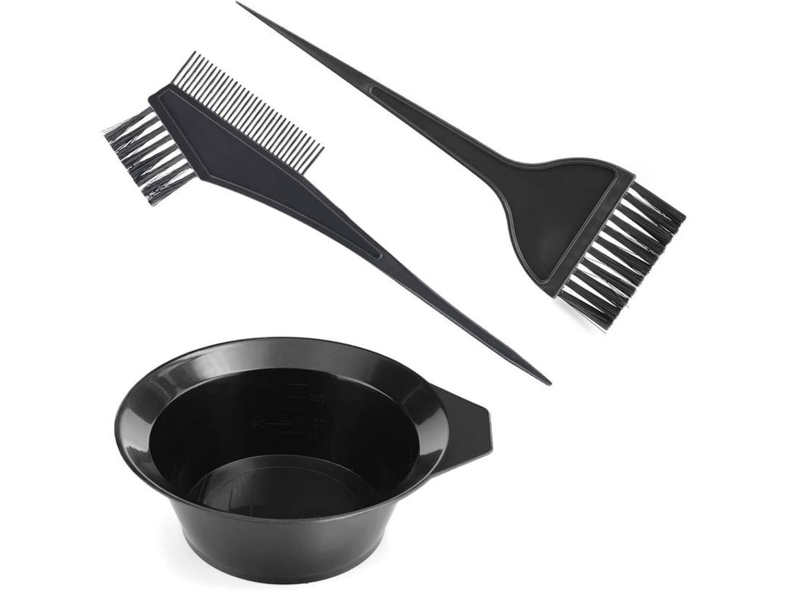 Kit De Herramientas Para Teñir El Cabello Con Pinceles Lavables Y Recipiente.