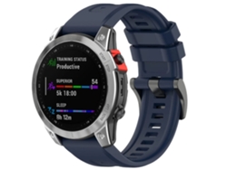 Correa De Silicona Con Cierre Metálico Para Garmin Epix Gen 2 47Mm Azul Medianoche VEANXIN