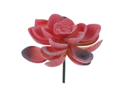 JILLIOPER Planta Suculenta Artificial Roja de Plástico para Decoración de Jardín, Hogar y Oficina
