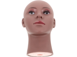Cabeza De Mannequin Féminine Noire En Pvc 53 Cm Para Pelucas Coiffure Y Présentation De Sombreros...