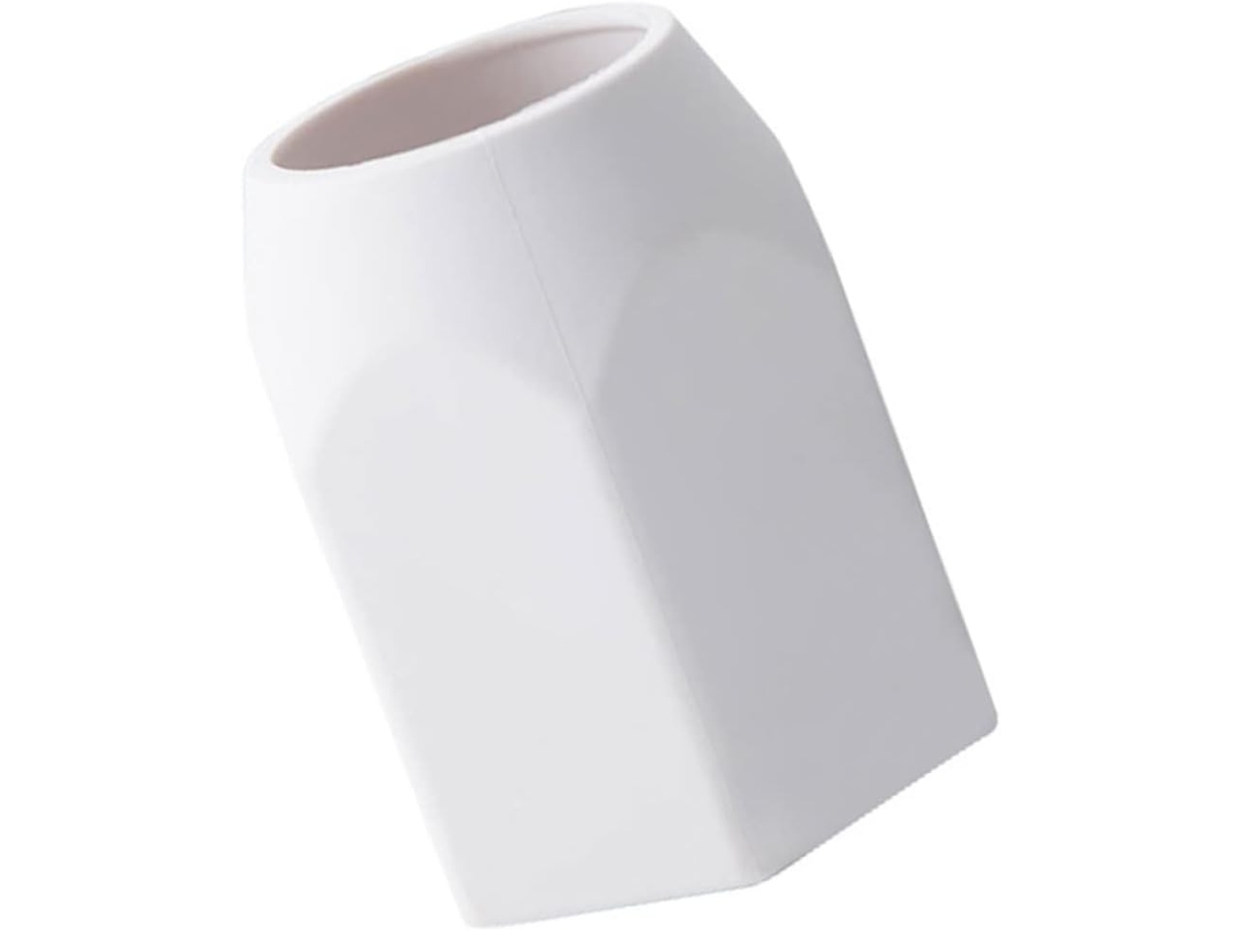 Soporte mediano de silicona blanca para lápices, organizador de escritorio, duradero, para almacenamiento.