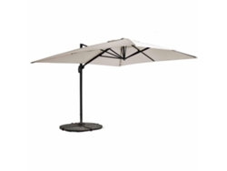 Juego De Parasol Excéntrico Inclinable (4 X 3 M) 4 Losas De Lastre
