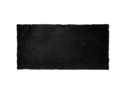 Alfombra BELIANI Evren de Poliéster Negro 80x150