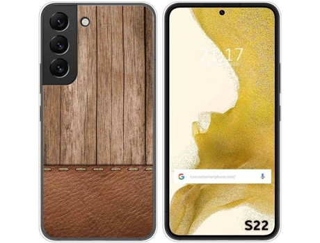 Carcasa Samsung Galaxy S22 5G TUMUNDOSMARTPHONE Dibujos Madera 09 Multicolor