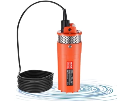 VEVOR Bomba de agua solar sumergible para pozo profundo 12 V CC 1,6 GPM 230 pies 96 W