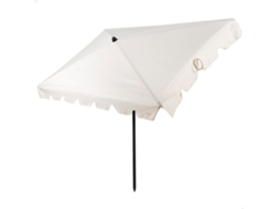 Aktive Parasol Rectangular 200x125 Cm Color Crema Con Protección Solar