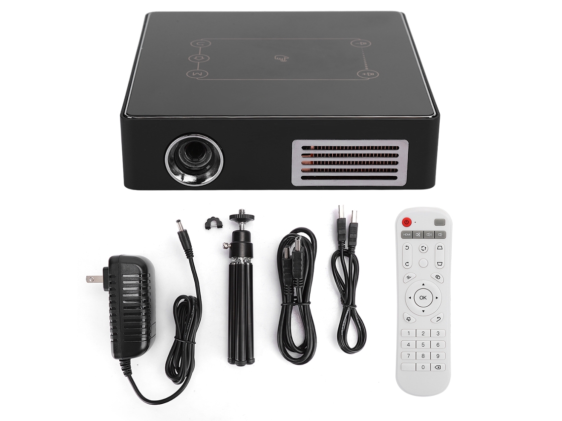 Proyector Wifi inteligente con soporte para 1080p