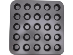 Moldes para minicupcakes de acero al carbono - 25 cavidades