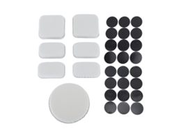 2026-kit De Relleno Para Casco 7pcs Eva Espuma Alta Protective Forro Almohadilla Con 24pcs Ganchos Y Lazos Para Moto Bicicleta Ciclismo Gris