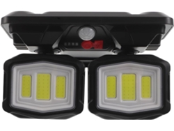 Aplique solar de pared con sensor de inducción, 108 LED, 3 cabezales plegables, iluminación exterior para jardín, patio y balcón. SFUSHOS