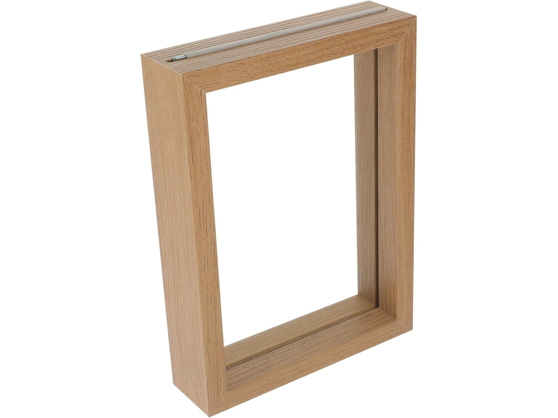 Marco de doble cristal, resistente al desgaste, ideal para flores y especímenes, rectangular, tablero de fibra de densidad media, versátil, GOKOCO
