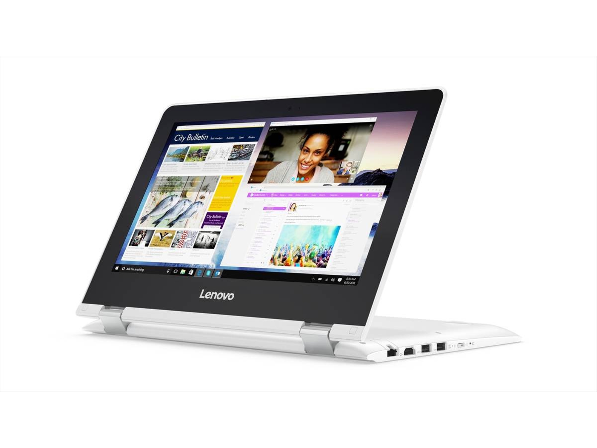 Portátil Convertible 2 en 1 LENOVO Yoga 300-11IBR (Grado C - 11.6'' - Intel Celeron N3060 - RAM: 4 GB - 500 GB HDD - Intel HD 400)