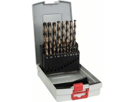 Conjunto de Brocas BOSCH para Metal Probox - 19 Un - Hss-Co - Din 338 (Aleación de Cobalto) - 1 - 10 mm