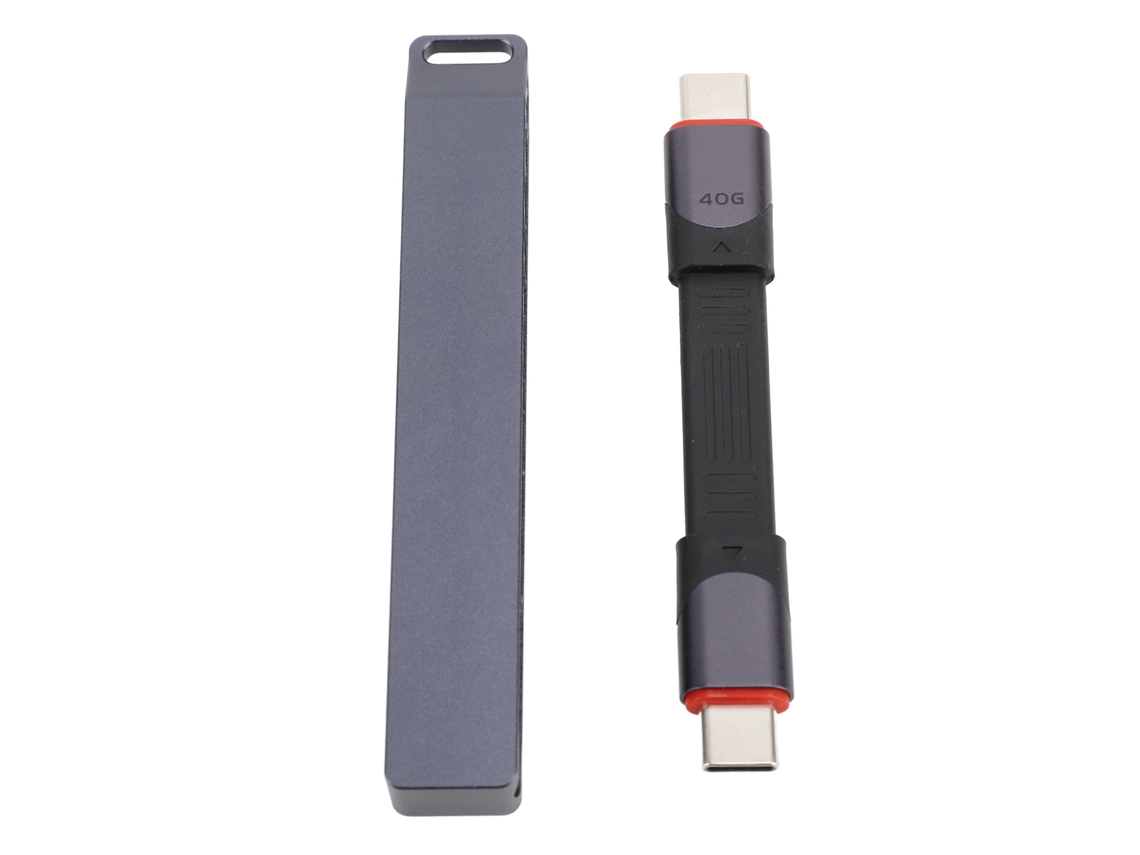 Cabo Usb 4.0 Tipo C Macho Para Macho 40gbps Carga Rápida Pd60w Curto Plano Para Celular Tablet Laptop