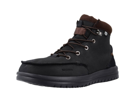 Zapatos de Hombre HEY DUDE Bradley Piel Negro (44)