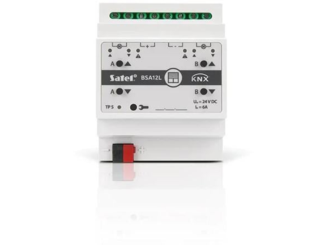 Actuador de persianas KNX de 2 canales, 24 V CC, KNX Bsa12l Satel