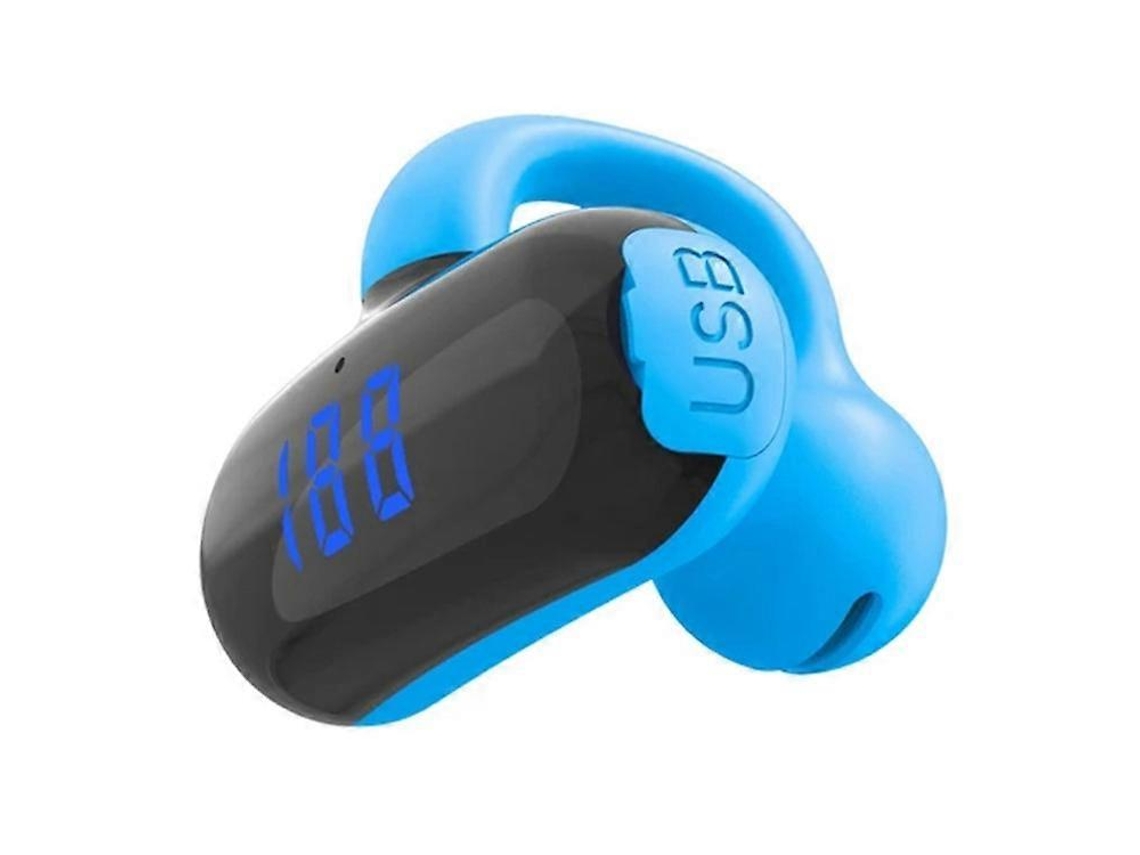 Auriculares inalámbricos Bluetooth F20 con clip para la oreja y pantalla digital Ly Ebike