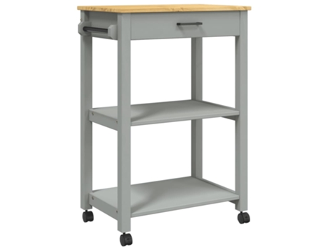 Carrito De Cocina VIDAXL Gris Madera (60x40x90 cm)
