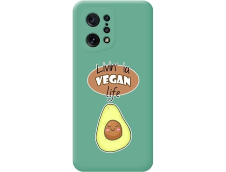Carcasa para Oppo Find X5 5G TUMUNDOSMARTPHONE Silicona Líquida Dibujos Verde