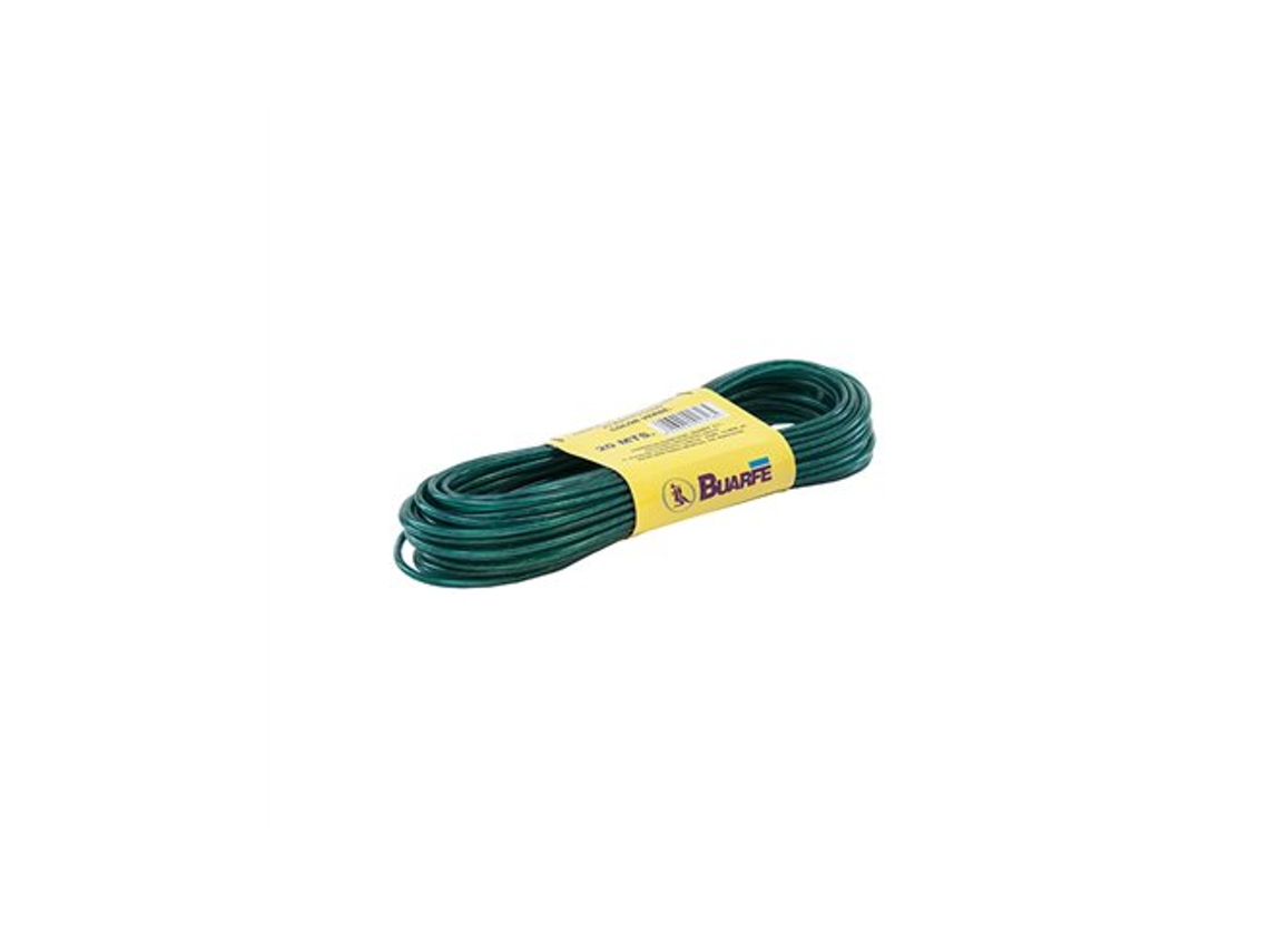 Rollo De 10 Mt De Cable De Acero Revestido Verde Buarfe