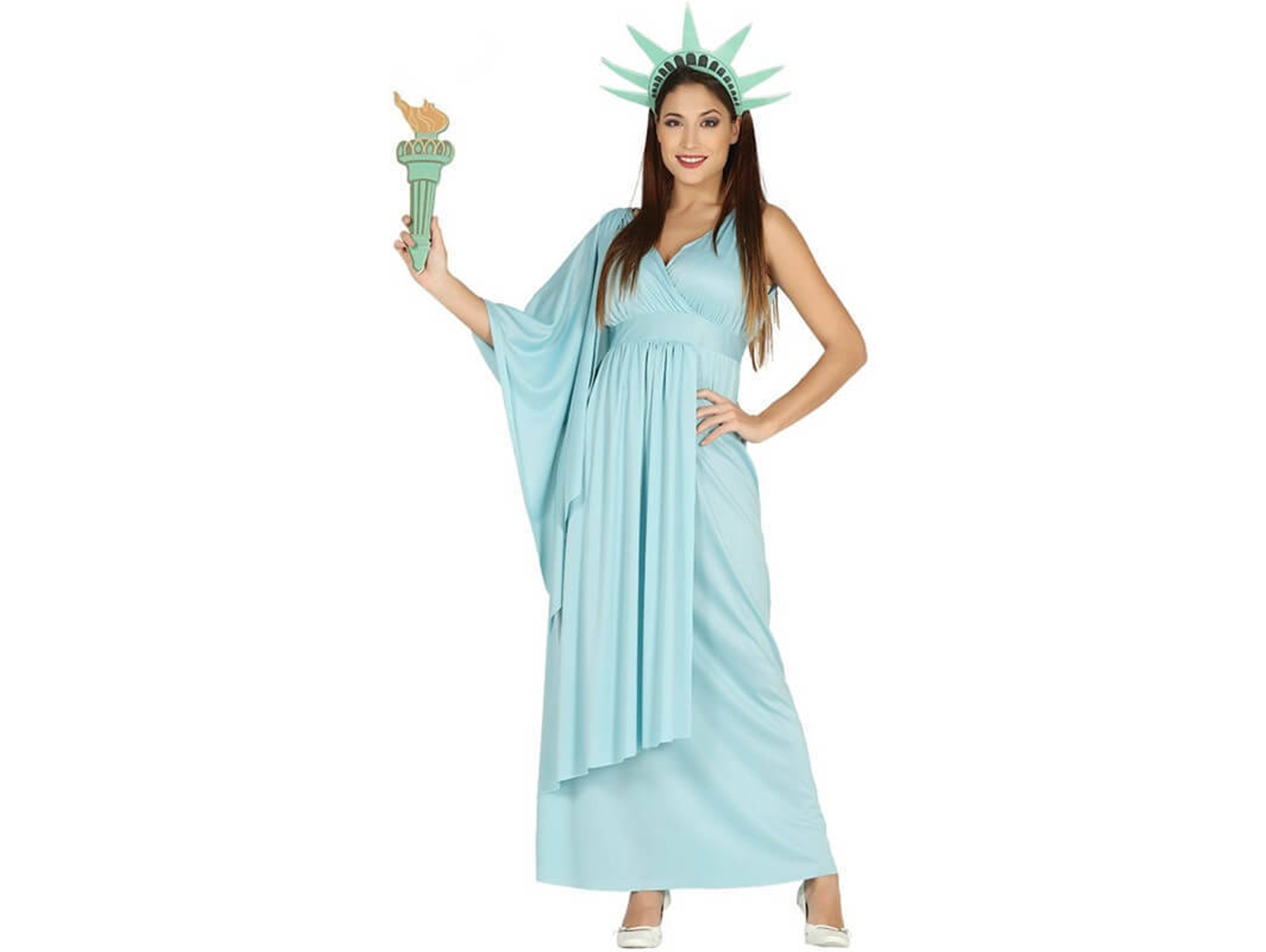 Disfraz de Mujer DISFRAZZES Estatua De La Libertad (Talla: M)