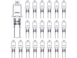 Lâmpada Halógena G4 (12v, 20w), Dimerizável, Branco Quente (2800k), Sem Cintilação, Pacote Com 20